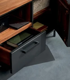 Meuble TV teck recyclé 2 portes HEPBURN