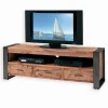 Meuble TV teck recyclé 3 tiroirs VANCOUVER
