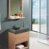 Meuble vasque en chêne et pierre naturelle – STONE