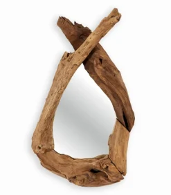 Miroir branche de teck HAWAYA
