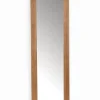 Miroir long encadrement chêne