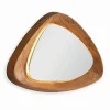 Miroir teck recyclé SALLA avec LED