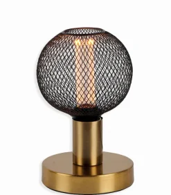 Pied métal doré RÖR pour ampoule