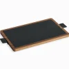 Plateau rectangulaire ardoise et bois
