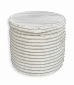 Pouf-coffre en velours côtelé SHAKE