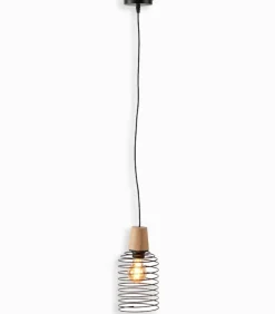 Suspension abat-jour filaire spirale