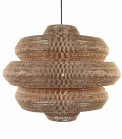 Suspension naturelle rotin RUCHE
