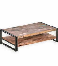 Table basse bois de bateau L 120 cm SAMBA
