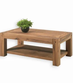 Table basse chêne huilé double plateau NORWAY