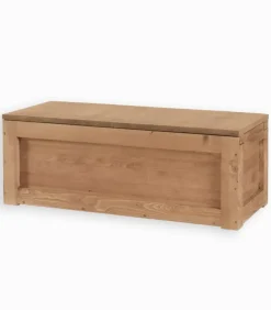 Table basse pin massif ciré coffre MOVING