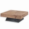 Table basse pin recyclé L 100 cm KAHYT