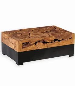 Table basse racine de teck et métal AYUNG