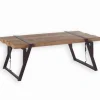 Table basse sapin massif et fer vieilli WESTMOUNT