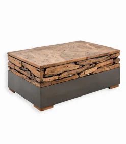 Table basse teck recyclé FEEL