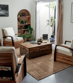 Table basse teck recyclé FEEL