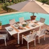 Table de jardin extensible LANTA