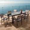 Table de jardin extensible alu gris PAGAI