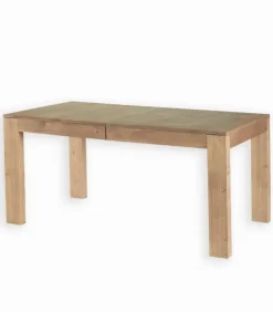 Table pin massif ciré MOVING + allonge