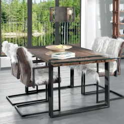 Table rectangulaire teck recyclé VANCOUVER