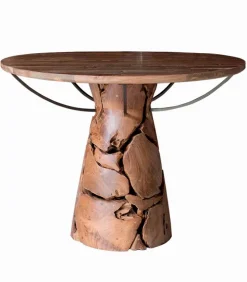Table ronde teck KAMAU