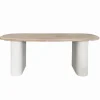 Table sapin et MDF blanc SANTORIN