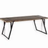 Table sapin massif pieds métal WESTMOUNT
