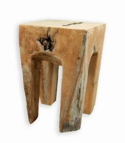 Tabouret TECK RACINE 4 pieds