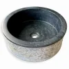 Vasque ronde à poser en marbre