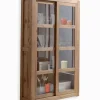 Vitrine pin massif ciré MOVING